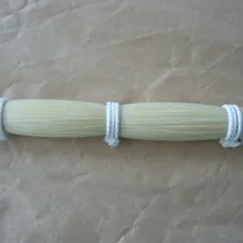 Белый подковы шерсть натуральная белая шерсть бант для хвоста шерсть, струнный бант музыкальный инструмент бант шерсть