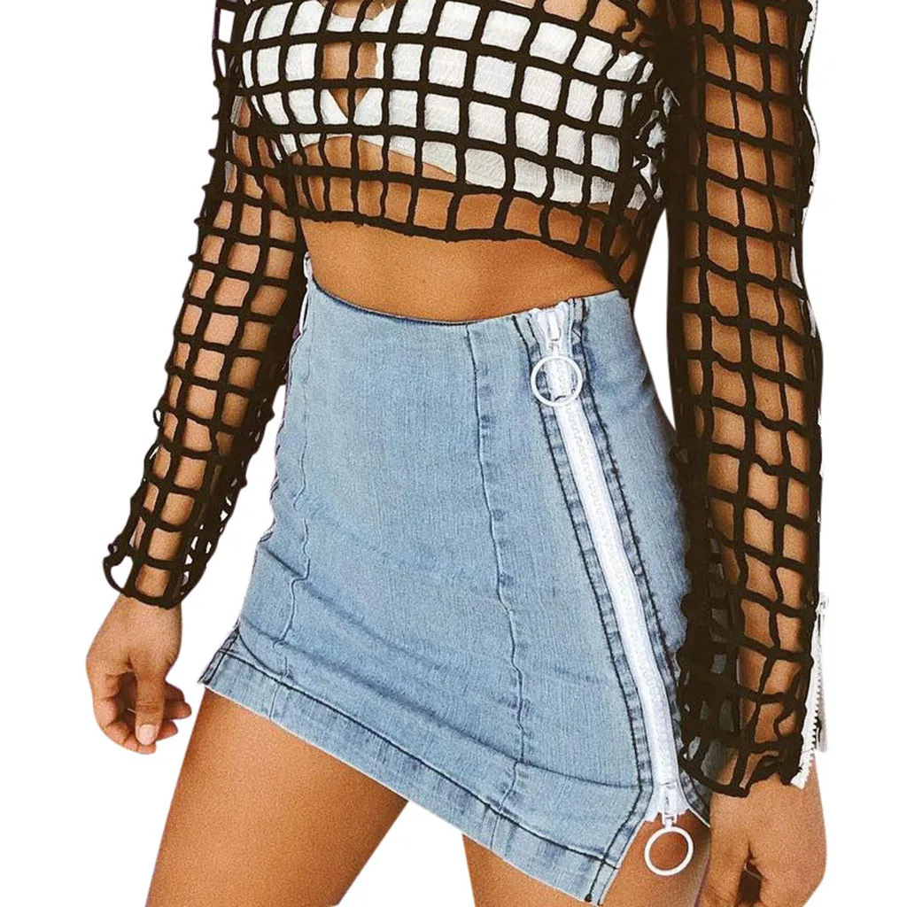 

Summer Women Skirt Jeans Plus Size Short Women's Casual Denim Mini Skirt Jupe En Jean Womens Clothing #BL4