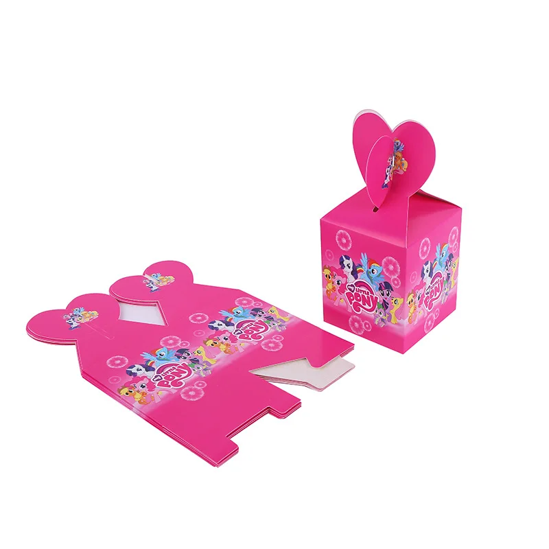 

Little Ma Baoli Pattern Party Supplies 6pcs/1 Bag Candy Box Birthday Party Wedding Girl Cartoon Theme Children's Gift Ornament