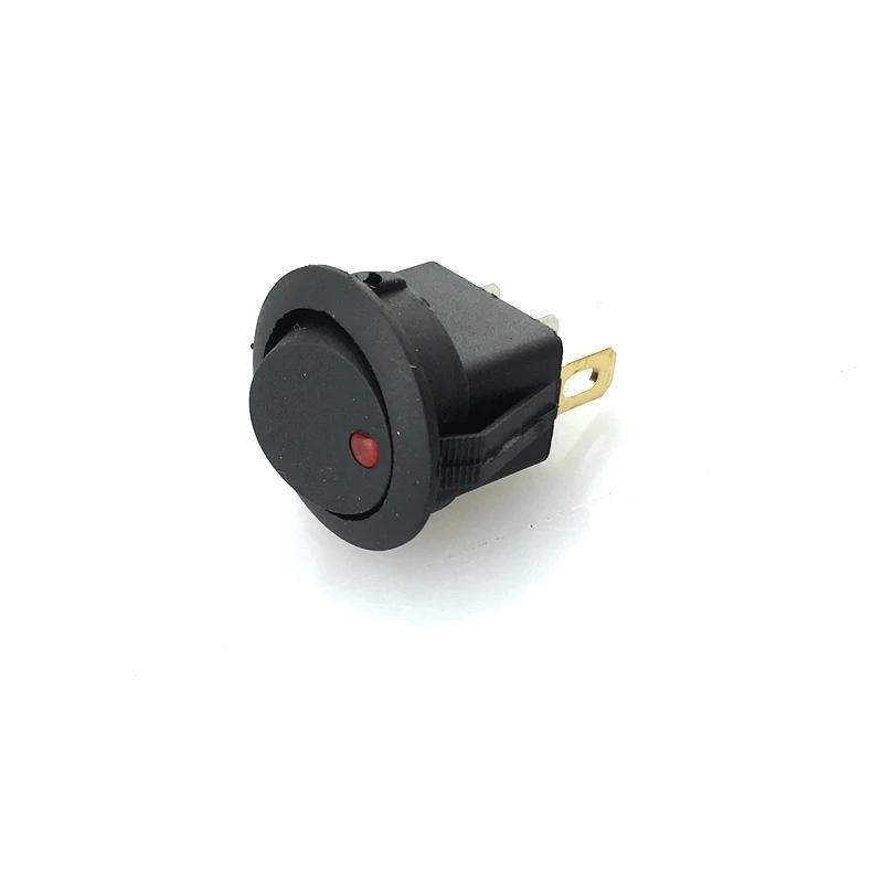 8PCS LED Dot Light Car Auto Boat 3Pin Round Rocker ON//OFF SPST Switch 12V