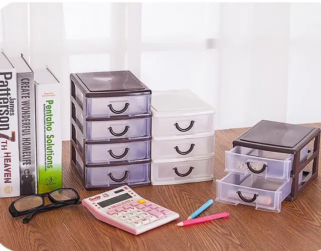 Small Stationery Plastic Drawer Four Layers Office Small Stationery Plastic Drawer Four Layers Office Storage Box