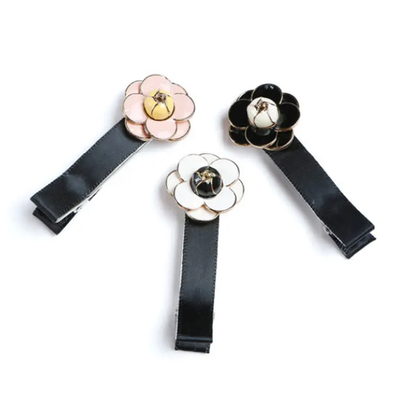 

Luxury Camellia Hair Accessories Hair Clips For Woman Cute Flower Headdress Clip Jewelry