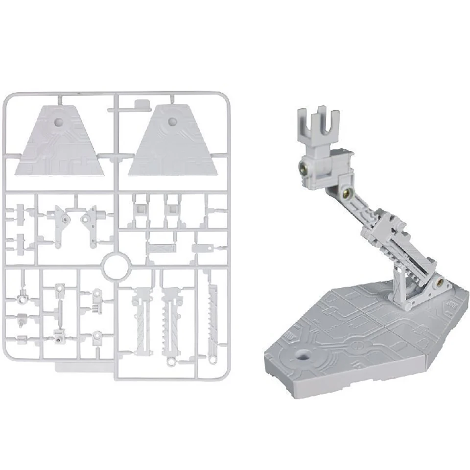 Аксессуары для подвижных фигурок Tronzo, регулируемая модель Gundam, подставка, Опорный кронштейн, база, фигурка робота, дисплей, база для RG HG SD 1/144 - Цвет: A White