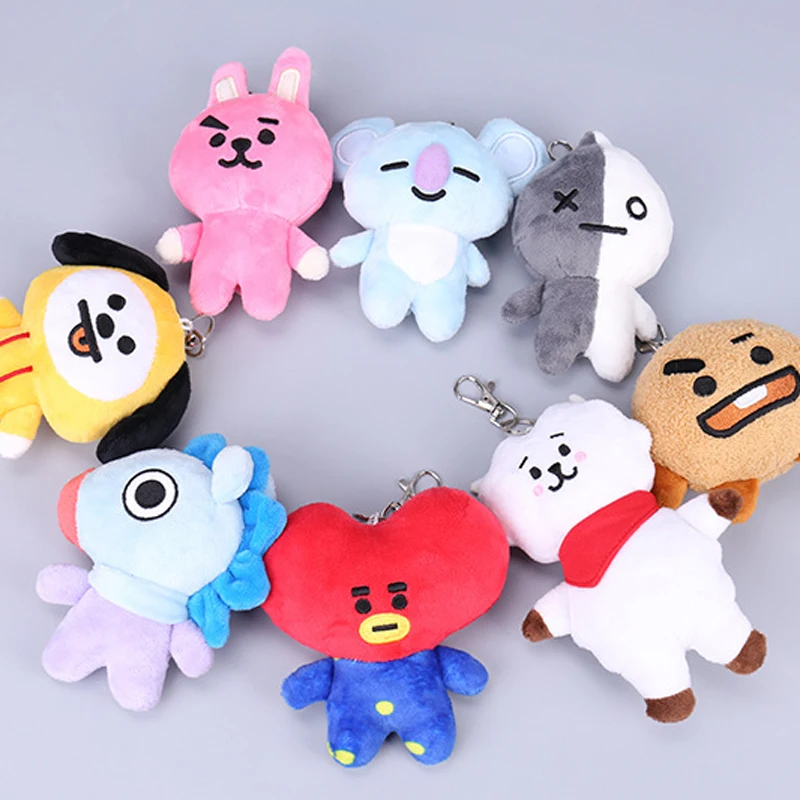 Новый BT21 мягкий милый мультфильм висит украшенный брелок кулон интимные аксессуары K Поп БТС Bangtan обувь для мальчиков корейский стиль мода