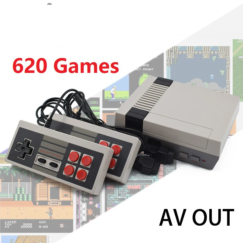 

Retro Video Game Console Mini TV Game Console HD OUT Built-In 620 Games 8 Bit Handheld Gaming Player Best Gift