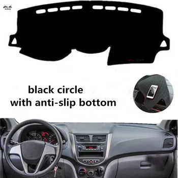 

Free shipping 1set for 2010-2016 Hyundai SOLARIS car stickers car accessories car Dashboard Shade obstacle avoidance pad