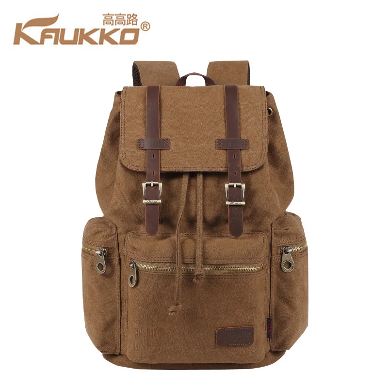 Рюкзак KAUKKO Мужской Холщовый большой ранец для старшей школы и колледжа дорожные