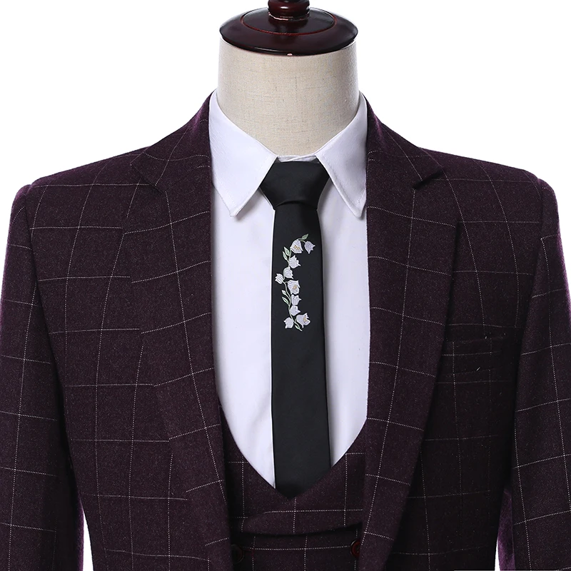 Бизнес Для мужчин Нарядные Костюмы для свадьбы 2019 индивидуальный заказ строгий костюм; для жениха приталенные смокинги Мода