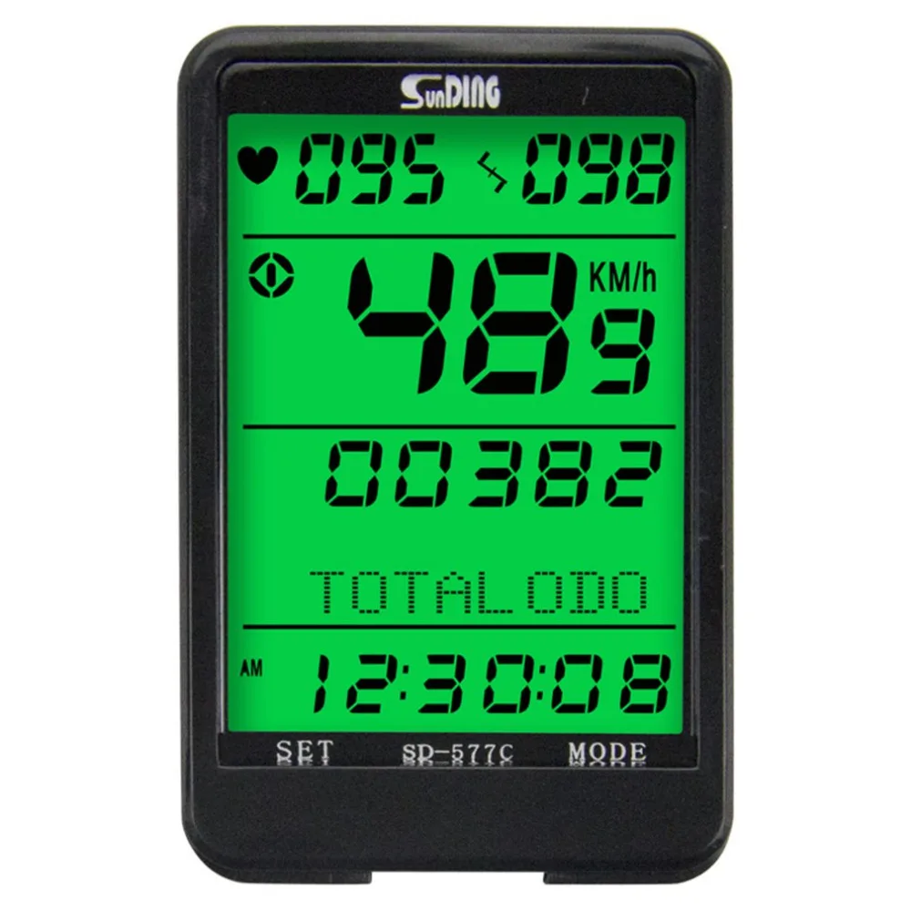 

3 in 1 Wireless Bike Computer + Heart Rate Monitor Cadence Sensor Speedometer Odometer Cycling Computer Stopwatch Waterproof