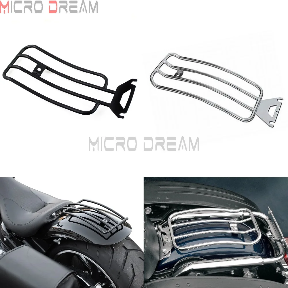 

Steel Motorcycles Solo Two Up Luggage Rack Chrome Seats For Harley Touring Electra Glide FLHT Road Glide FLTR 1998-2006