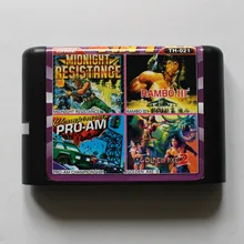 Полуночное сопротивление/Rambo III/Pro-am/Golden Axe 2 16 бит MD игровая карта для sega 16bit игровой плеер