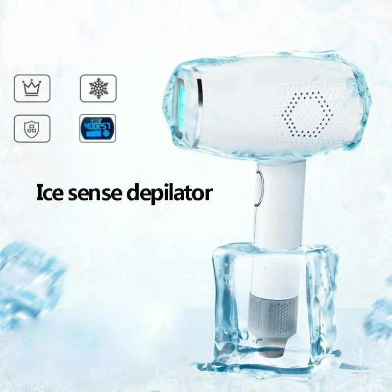 

400,000 Flash Laser Hair Removal Machine Armpit/Hand/Feet Hair Epilator LCD Display Epilator With Power Cord