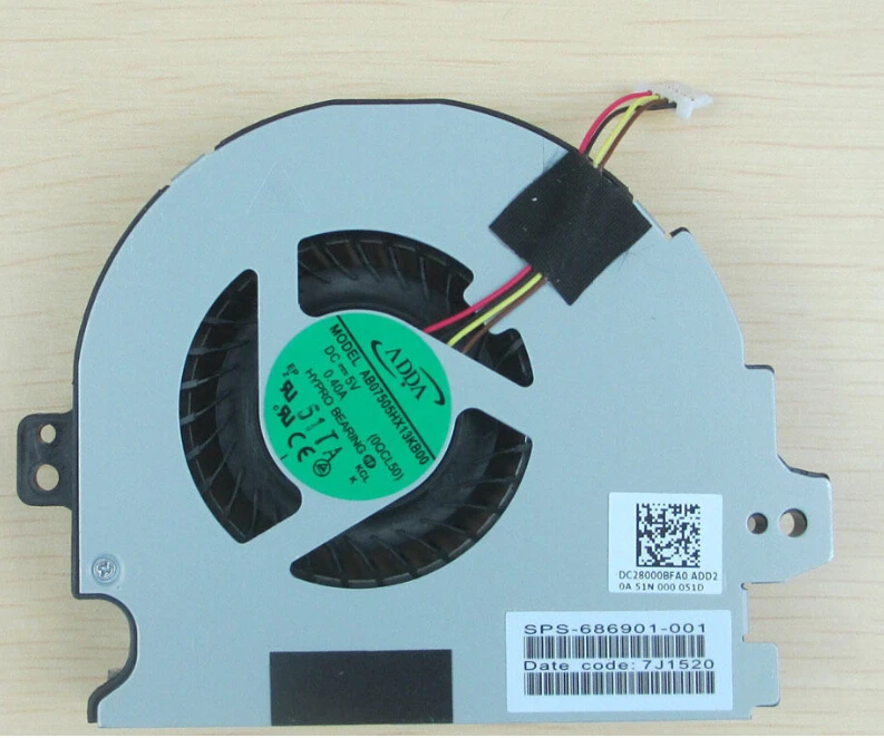 

NEW For HP Pavilion M6-1045DX M6-1000 SERIES Laptop CPU HEATSINK FAN 4 wires 686901-001 686904-001
