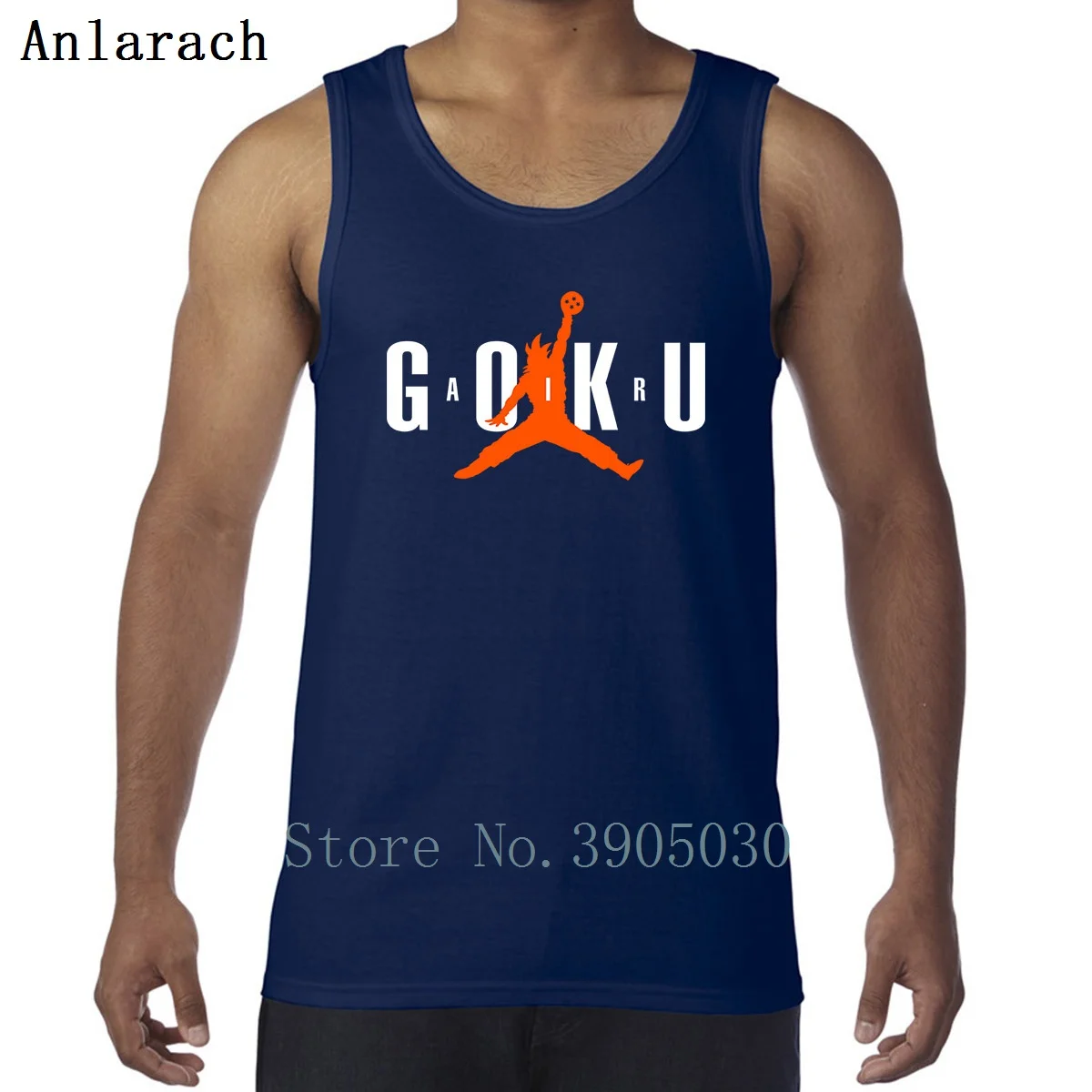 Жилет Air Goku с графическим рисунком облегающий комический на бретельках для