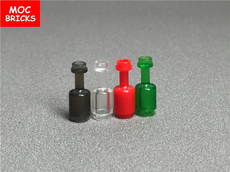 

50pcs/lot Building blocks utensil bottle trans green black white red 95228 Model Action Educational Assembled Toys kids gifts