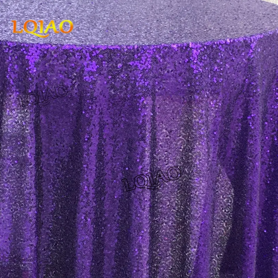 purple sequin tablecloth-007