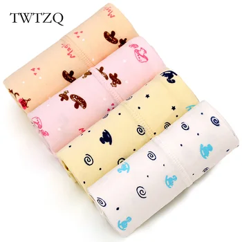 

TWTZQ 4Pcs/Lot New Hot Women Sexy Lingerie Cute Calcinha Heart Bear Horse Briefs Cotton Underwear Women Panties Tanga 3NK088
