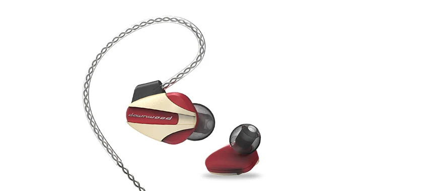 HIDIZS Dawnwood ST08 динамические наушники-вкладыши высокого разрешения IEMS с 2 контактами/0,78 мм съемным кабелем 5N бескислородная медная проволока