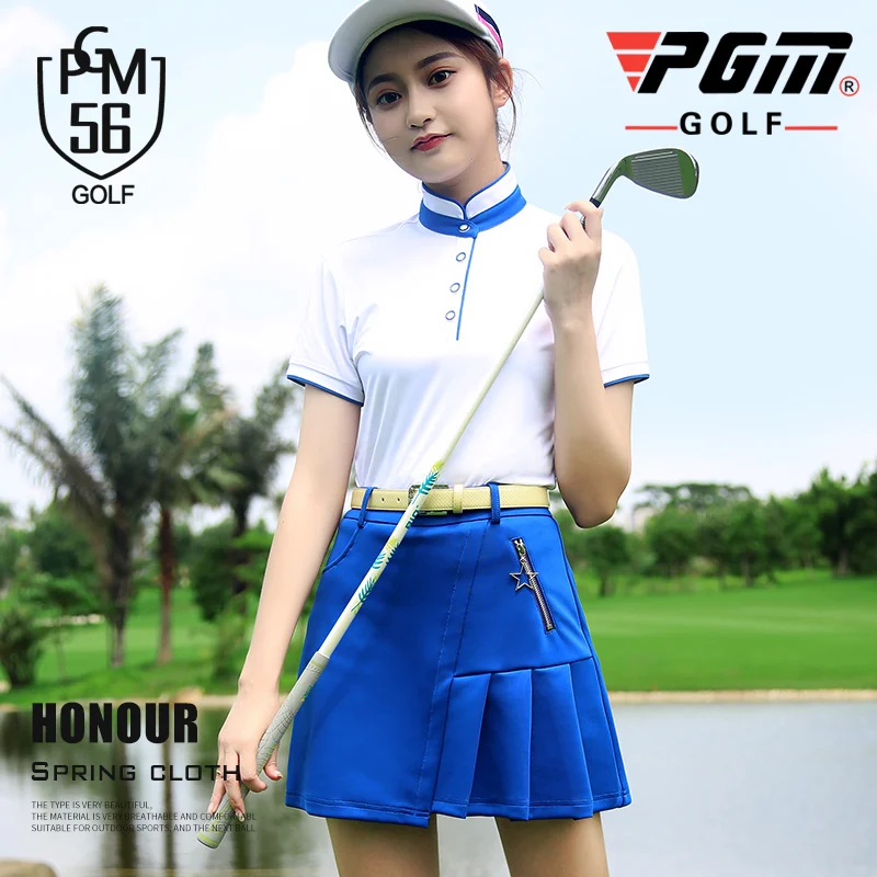 

2018 New Golf Dress Ladies' Short Sleeved T-shirt Golf Skirt Summer Breathable Women's Suit Size XS-XL
