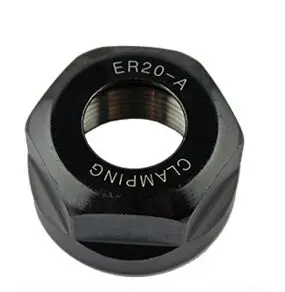 ER20 collets and nuts 5Pcs ER20 collets 4mm, 6mm, 8mm, 10mm 12mm + 1Pcs A Nut for spindle