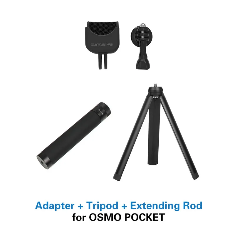 

1/4 Adapter Multifunctional Expanding Switch Connection + Extending Rod + Tripod for DJI OSMO POCKET gimbal Accessories