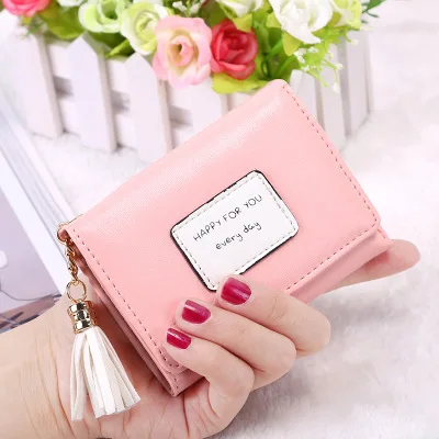 

Candy Colors Women's Wallet Magic Wallet Short Design Leather Small Wallets Mini Clutch Purse Cards Holder for Girls carteras