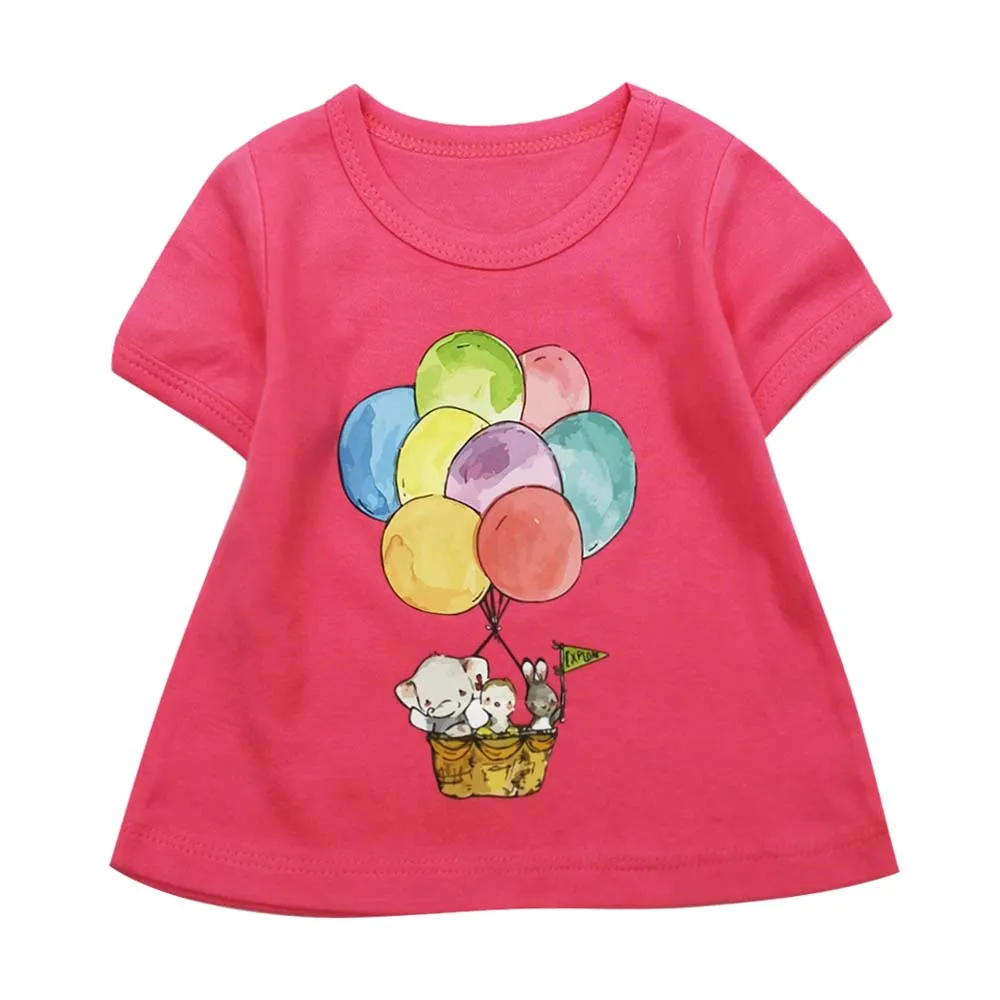 Летняя футболка с короткими рукавами для маленьких девочек; дышащие хлопковые топы; футболка; детская одежда - Цвет: Цвет: желтый