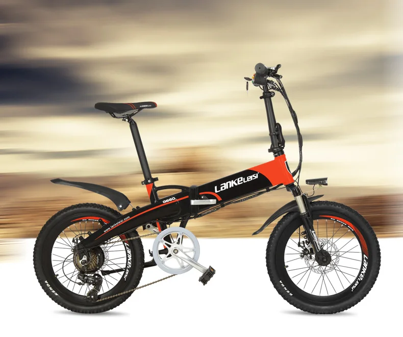 Flash Deal 20 Inch Folding Electric Bicycle, adopt 240W / 500W Powerful Motor,48V 10Ah/14.5Ah Hidden Battery, Aluminum Alloy Frame Mountain 17