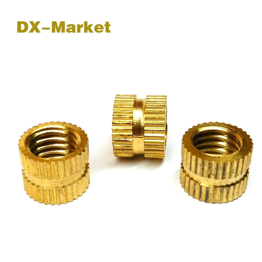 m3 insert nuts , plastic mould brass knurled insert nut , Metric thread