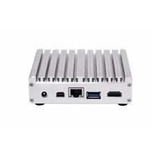 NUC безвентиляторный мини-ПК Промышленные ПК с Core i5 5200U Core i7 5500U 8 г Оперативная память 256 г SSD неттоп Бизнес настольный компьютер 1 * HDMI + 1 * DP
