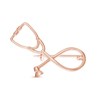 

Stethoscope Pin Badge Metal Medical Jewelry for Nurse Physicians Medical Student Graduation Lapels Wholesale