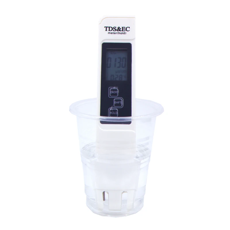 TDS ручка Тестер EC Измеритель проводимости измеритель воды измерительный инструмент TSD& EC инструмент измеритель функция 3 в 1 tds EC Скидка 40 - Цвет: white