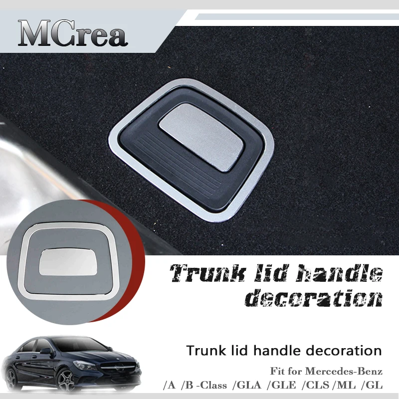 Backar Car Styling AMG Stickers For Mercedes W176 W246 C117 W218 X166 Benz A B GLA GLE CLS ML GL Class Trunk Button Accessories |