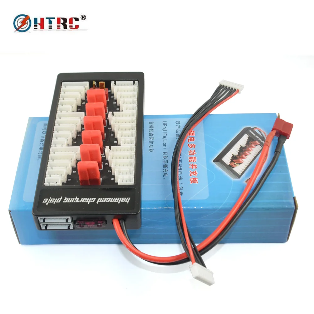 T Plug Parallel Balance Charging Board Deans Charging Plate for 2S 6S Lipo