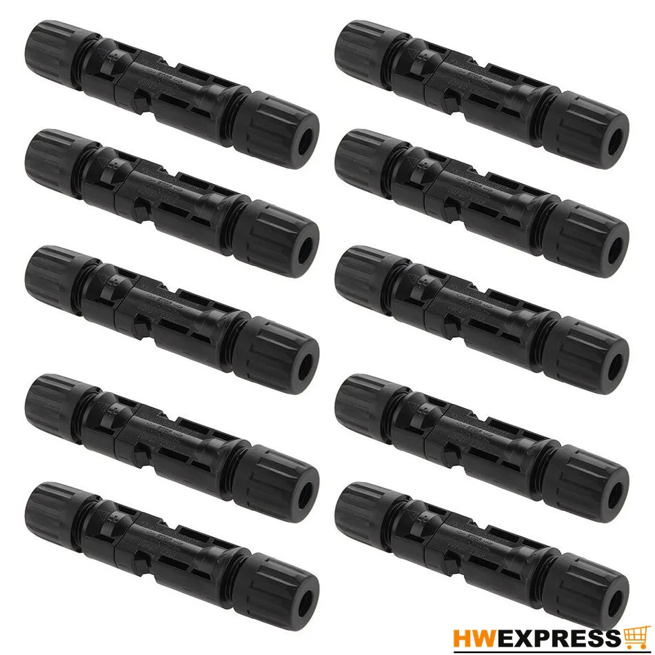 

HWEXPRESS hot 10 pairs MC4 Solar Connector Solar Plug Socket Coupling NEW