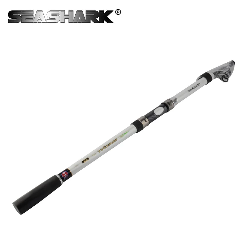 

SEASHARK Carbon Fiber 2.1/2.4/2.7/3.0/3.6/4.5 Meters Telescopic Fishing Rod Rock Fishing Rods Sea Rods Fishing Tackle
