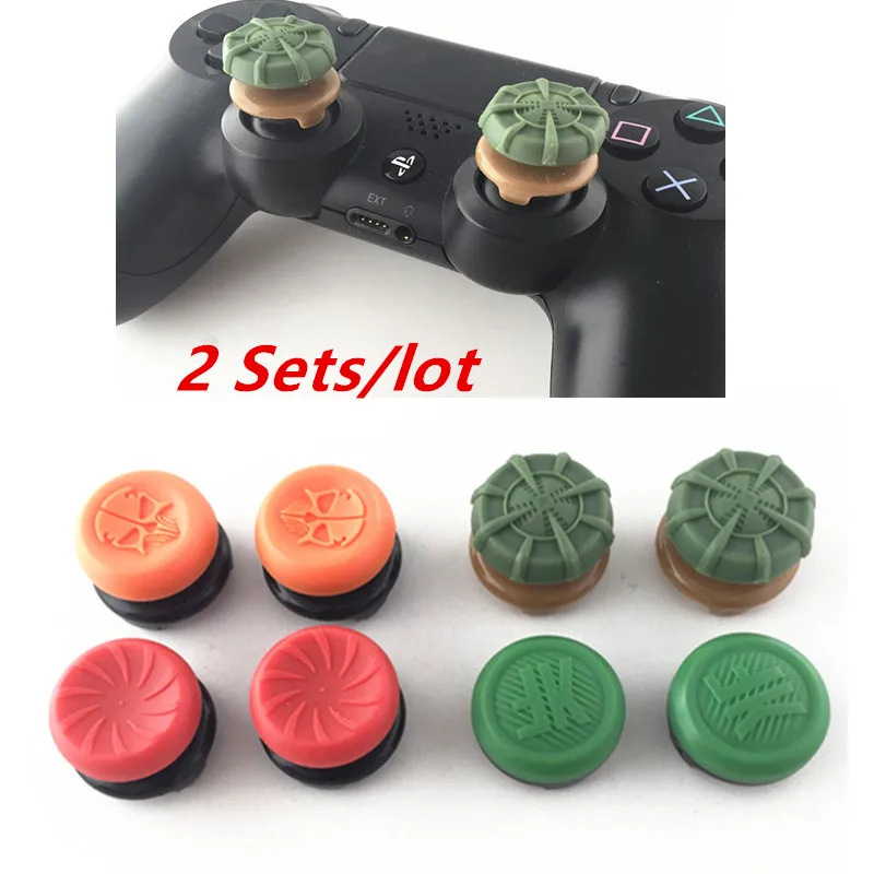 2 Sets Analog Extenders thumbtick Grips Enhanced Thumb Stick Caps for Playstation 4 PS4 PS3