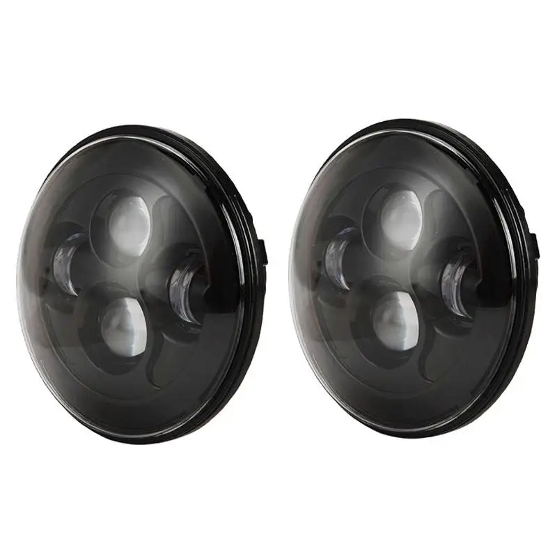 Круглая светодиодная фара Partol 7 дюймов H4 H13 12 В 24 80 Вт PAR56 для Jeep Wrangler Land Rover Angel Eye
