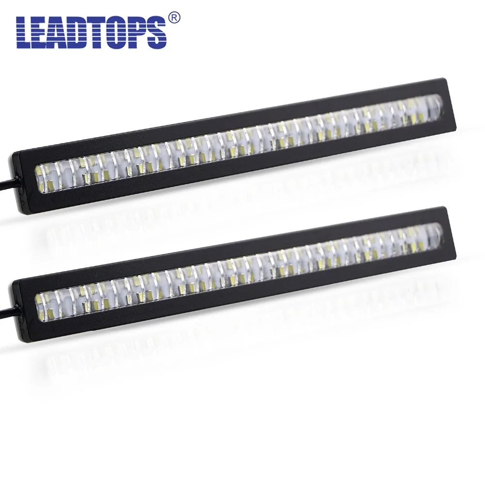 

2pcs Car LED DRL Super Bright Daytime Running light Styling Lamps Day Lights 12v 80 SMD 100% Waterproof CE