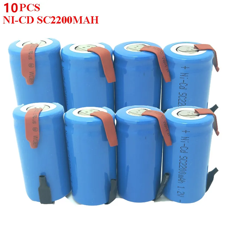 10 шт. аккумуляторные батарейки 1 2 в мАч|battery 1.2v|rechargeable batteryrechargeable battery 1.2v sc |