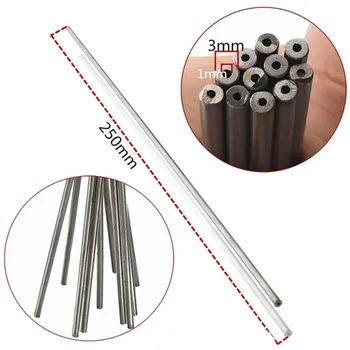 

304 Stainless Steel Capillary Tube OD 3mm x 1mm ID Length 250mm Excellent Rust Resistance Can be Use to Chemical Industry etc