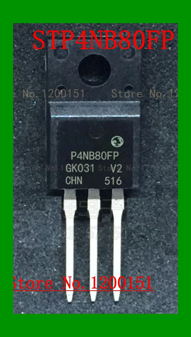 

5pcs/lot STP4NB80FP P4NB80FP TO-220F