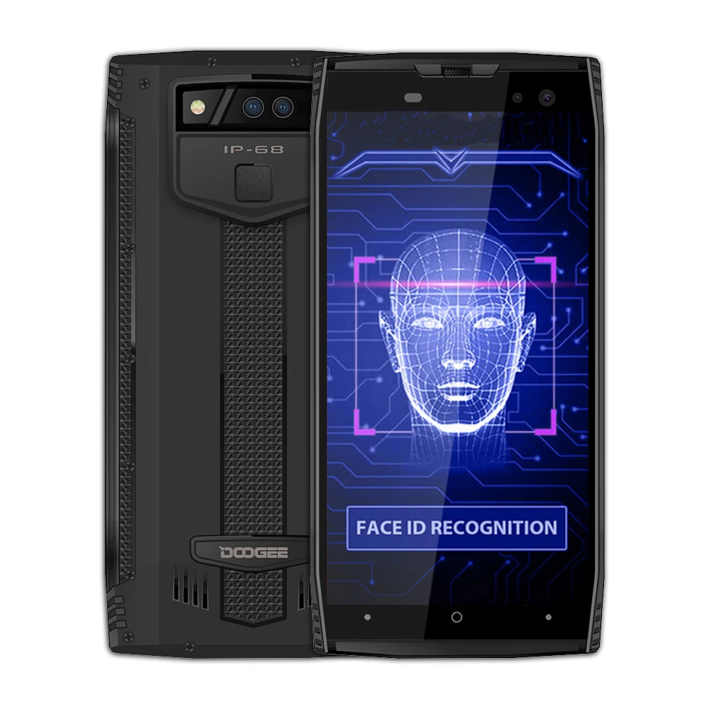 DOOGEE S50 Smartphone IP68 Waterproof 5180mAh Fast Charge MTK6763T 2.5 GHz Octa Core 6GB RAM 128GB ROM Quad Cameras 16.0MP