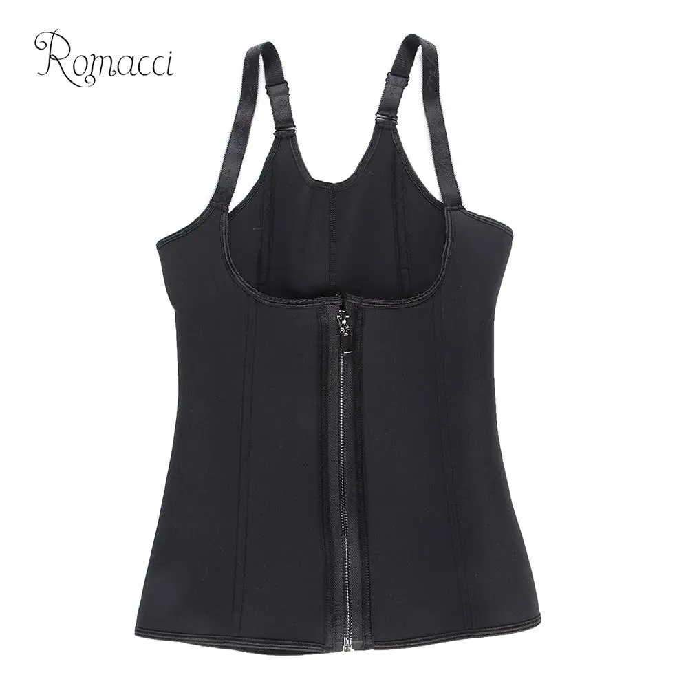 Romacci Adjustable Shoulder Strap Waist Trainer Vest Corset Women