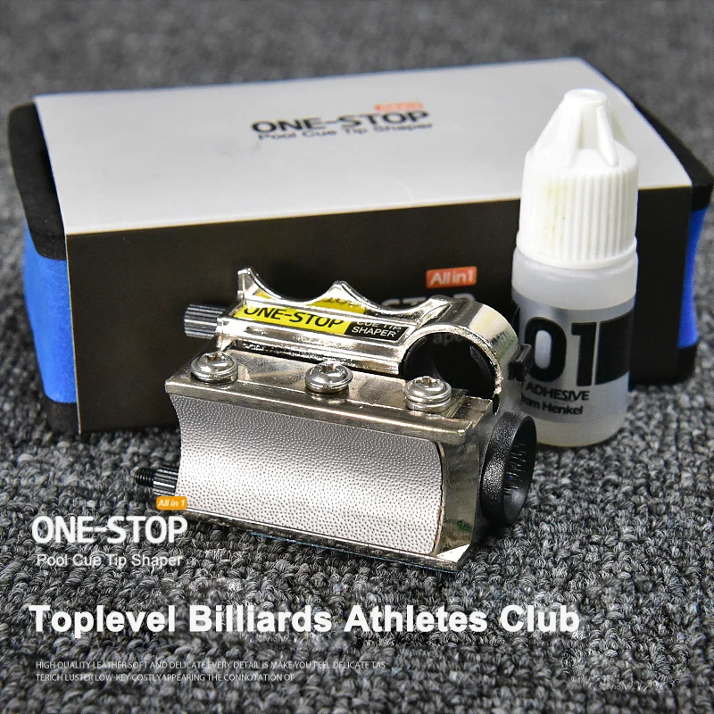 

ONE STOP All Functions in 1 Billiard Tip Tool Suit Pool Tip Repair Shaper Change Tip Cue Tip Replacement Billiard Accessories