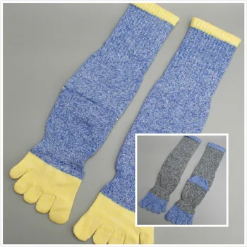 

2 pairs women men Toe Socks knitting sock blue yellow soft cotton