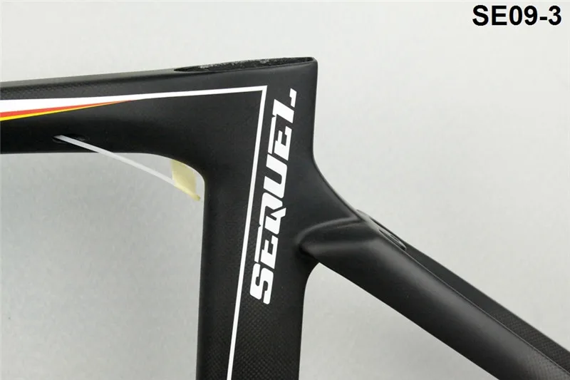 Top SEQUEL Brand carbon road frame 100% carbon fiber SE09-2 chinese carbon frames 46/49/52/54/56/58cm matte PF30 carbon frame 2