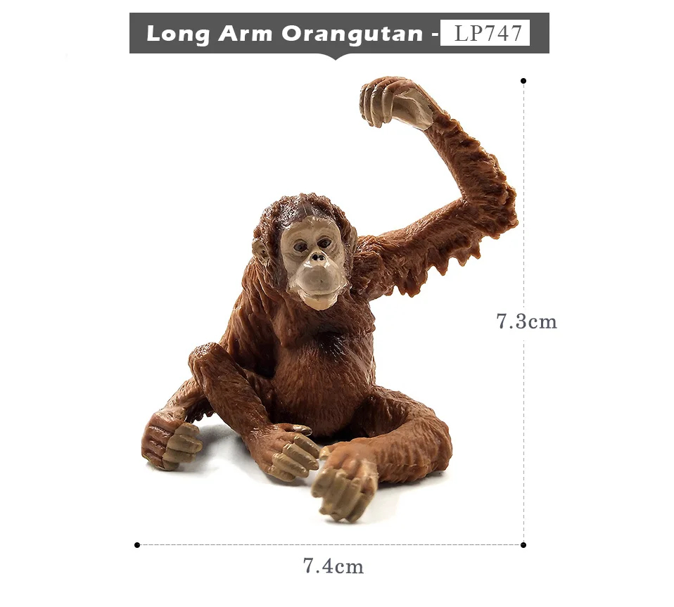 Ленивец орангутанг шимпанзе Горилла Гиббон обезьяна животных модель декоративная фигурка для дома миниатюрный Сказочный Сад украшения интимные аксессуары