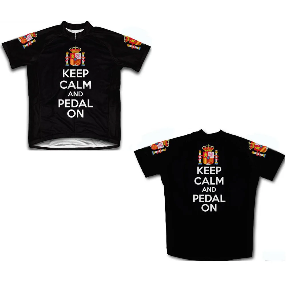 

Customized Spain design nice cycling jersey maillot sport polyester apparel ventilate and quick dry wear back pockets Italy ink