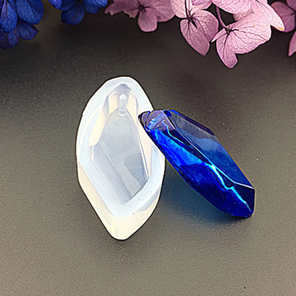 

2019 NEW Crystal Silicone Geometric Jewelry Pendant Mold Ornament Stone Mould Resin Craft DIY